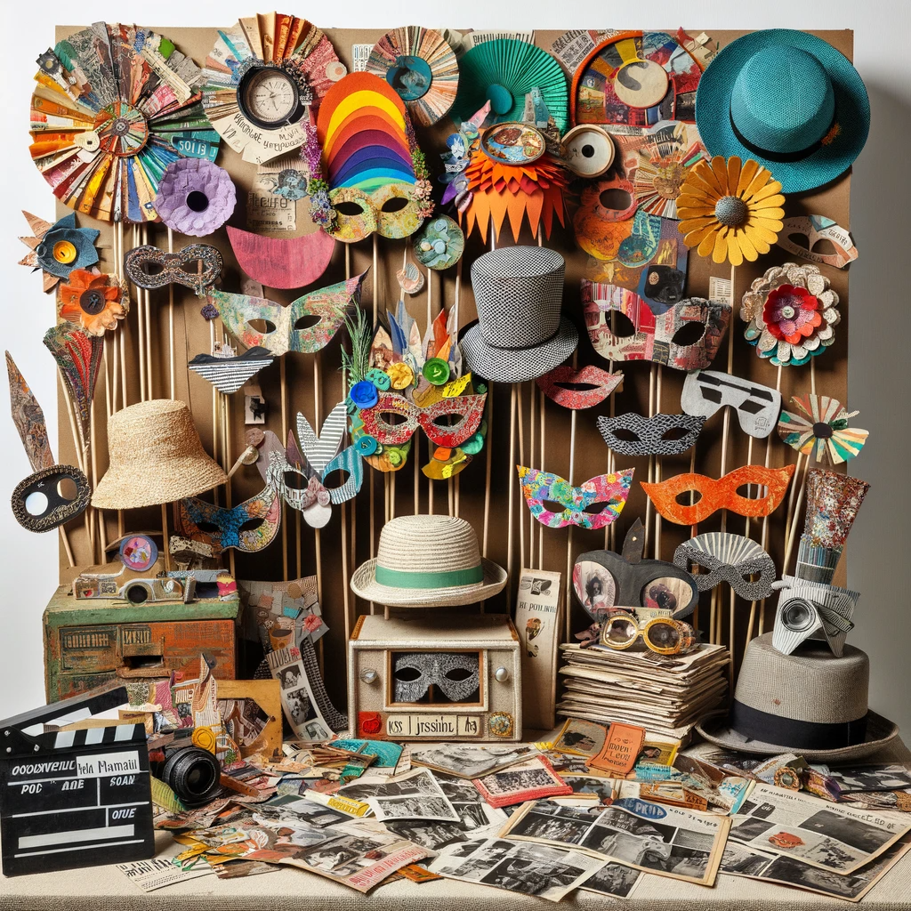Photo de matériaux écologiques pour créer des accessoires pour photobooth