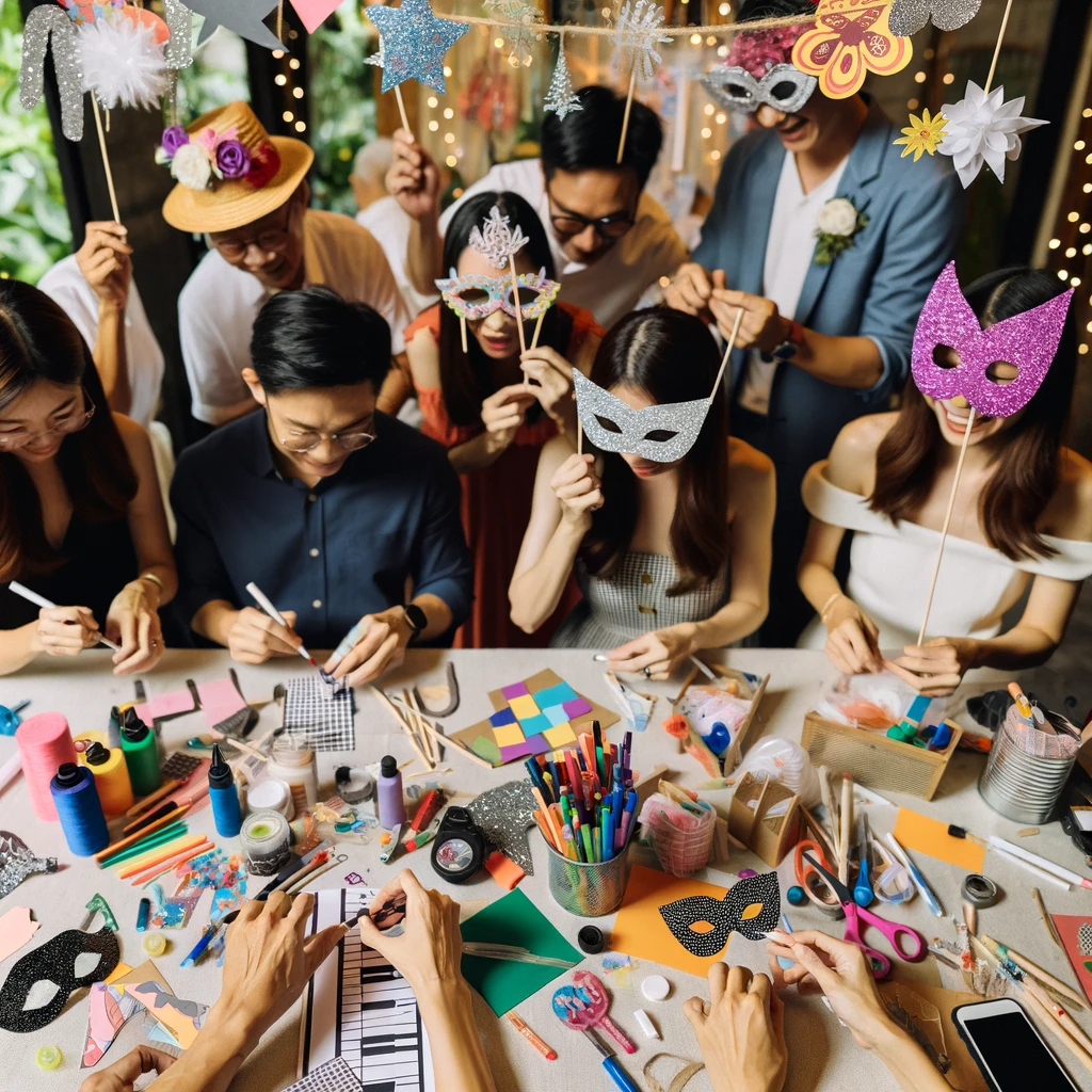 Accessoires interactifs pour photobooth
